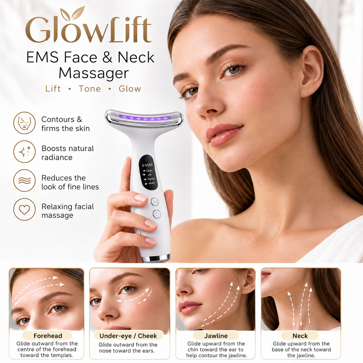 GlowLift EMS Face & Neck massager